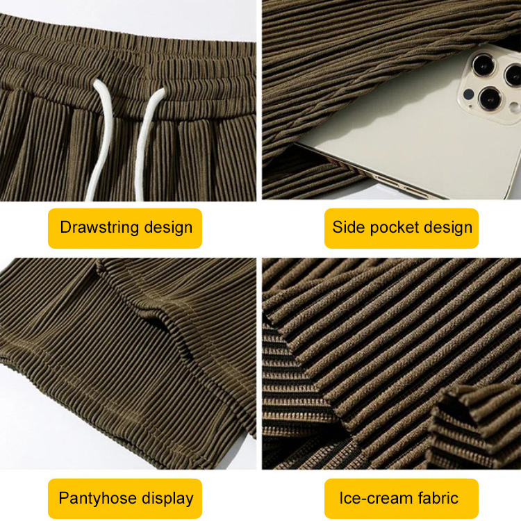 Trendy loose-fit ice silk casual sportswear set