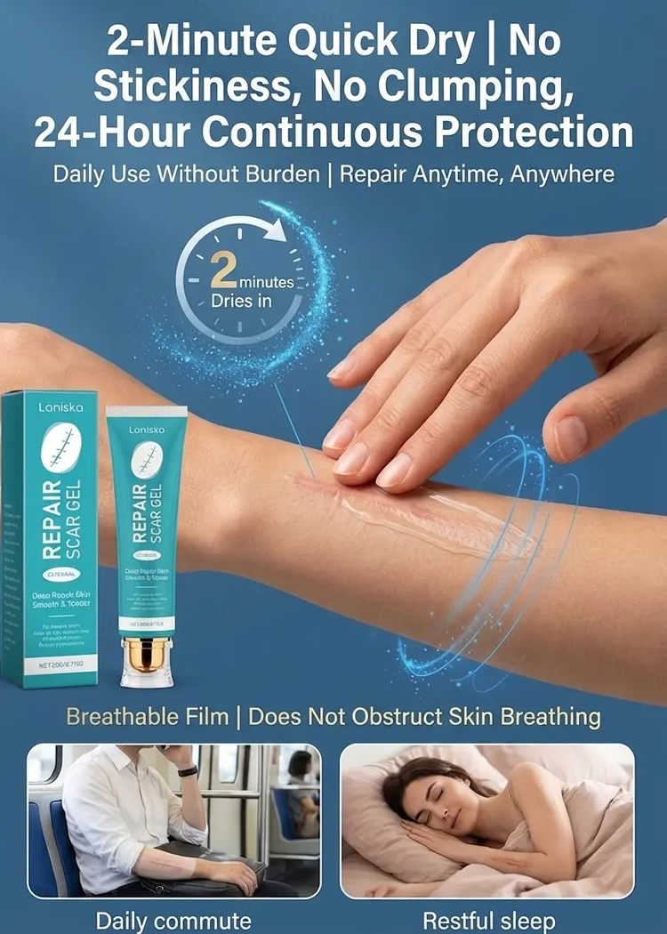 Medical Silicone Scar Removal Gel - For New & Old Scars