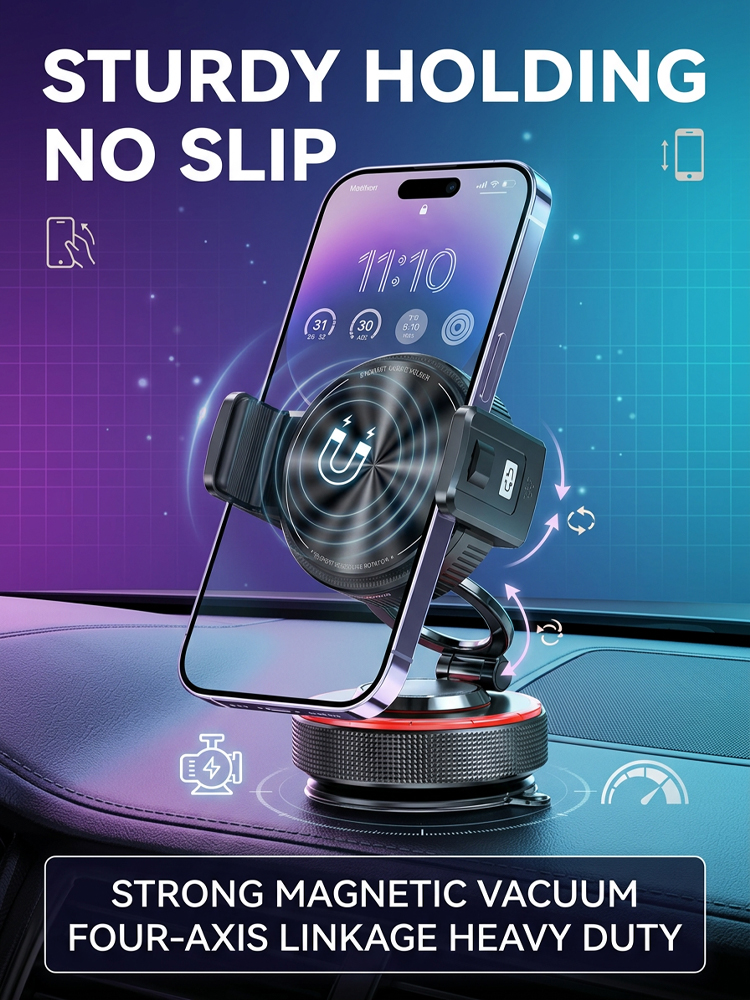 【AI Smart Sensing Magnetic Holder】Multi-functional Car Phone Holder