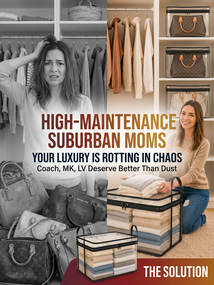 [Storage Organizer's Must-Have] Portable Large Transparent Thickened Storage Bag
