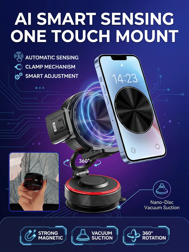 【AI Smart Sensing Magnetic Holder】Multi-functional Car Phone Holder