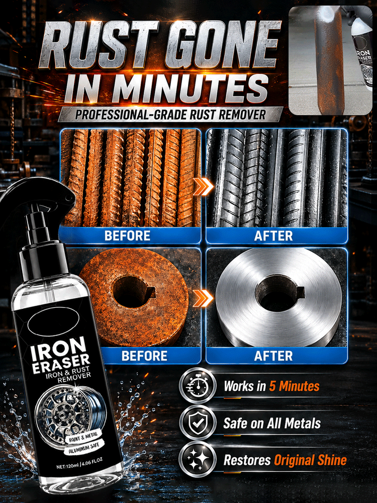 [Save Time & Effort] Instant Rust Remover Spray