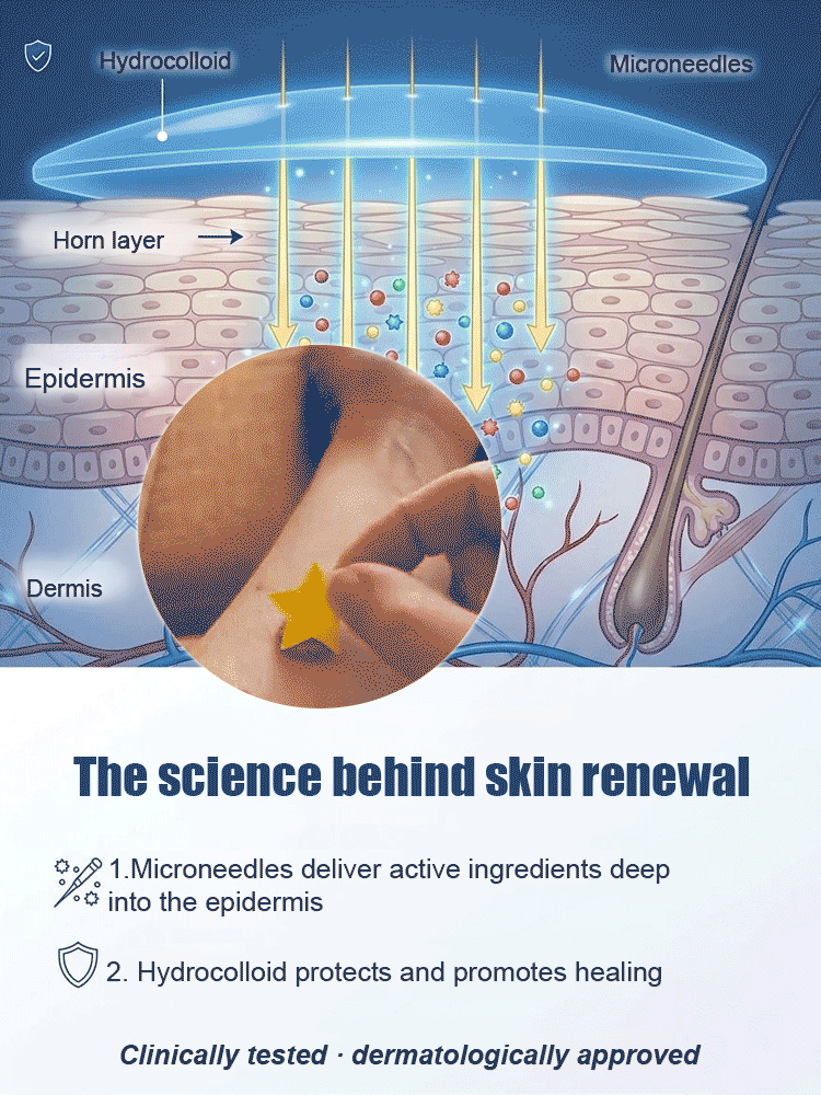 Microneedle Hydrocolloid 2-in-1 Patch