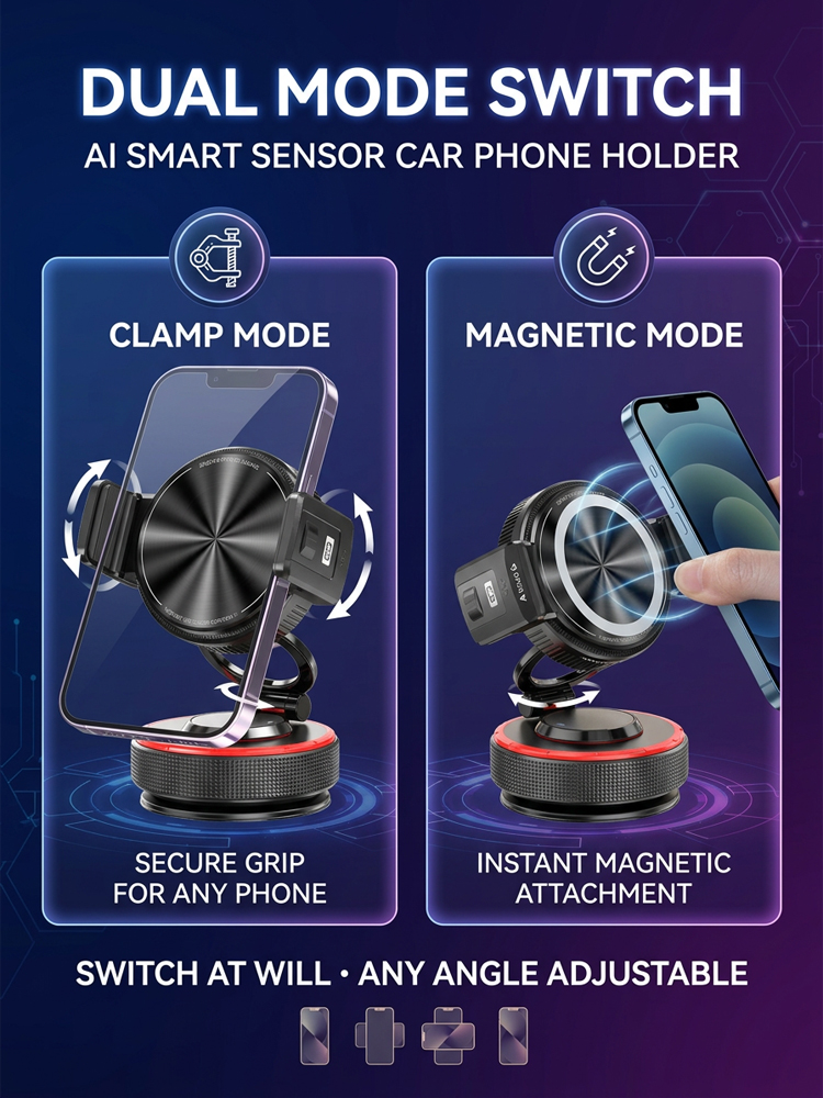 【AI Smart Sensing Magnetic Holder】Multi-functional Car Phone Holder