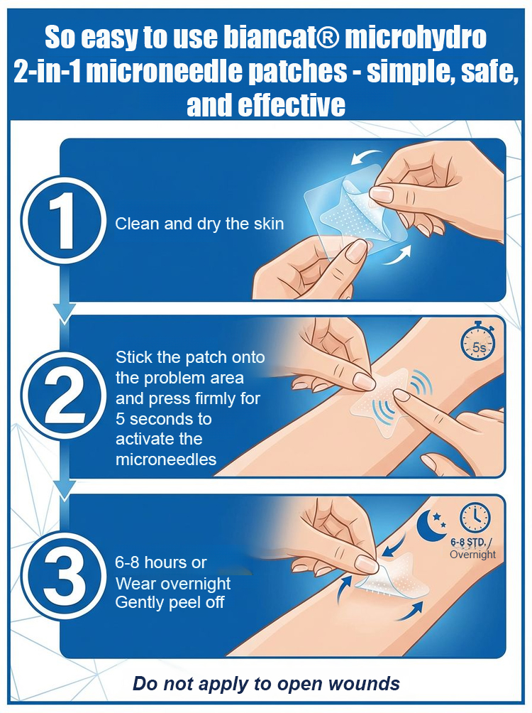 Microneedle Hydrocolloid 2-in-1 Patch