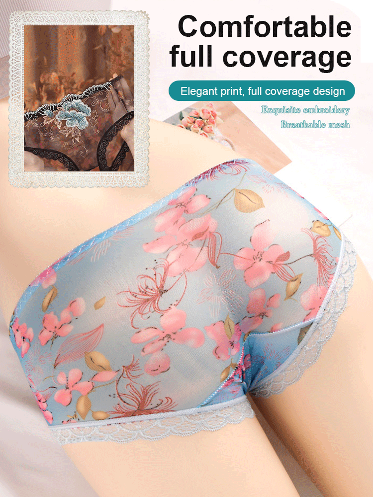 ✨ Seamless Elegance: Low-Rise Lace Trim Panties with 100% Cotton Crotch | 50% OFF Flash Sale ✅