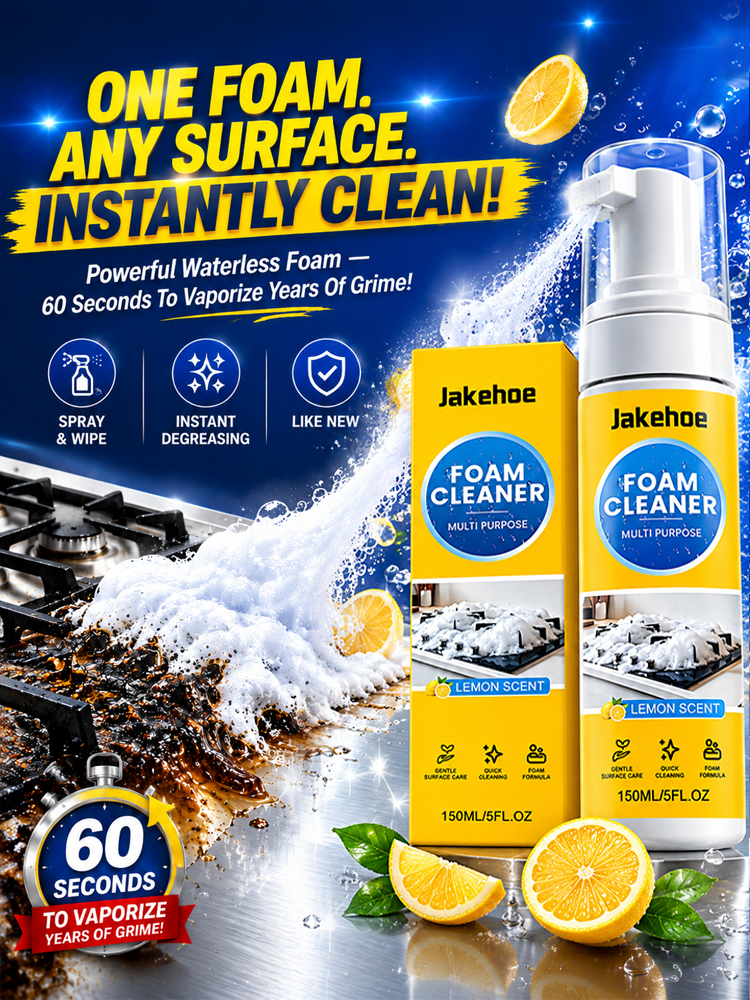 🧽 EPA-Approved 60s Fast Acting Multi-Purpose Foam Cleaner Melt Away 10-Year-Old Grease & Grime Safely – 50% Off Flash Sale with 30-Day Full Refund Guarantee