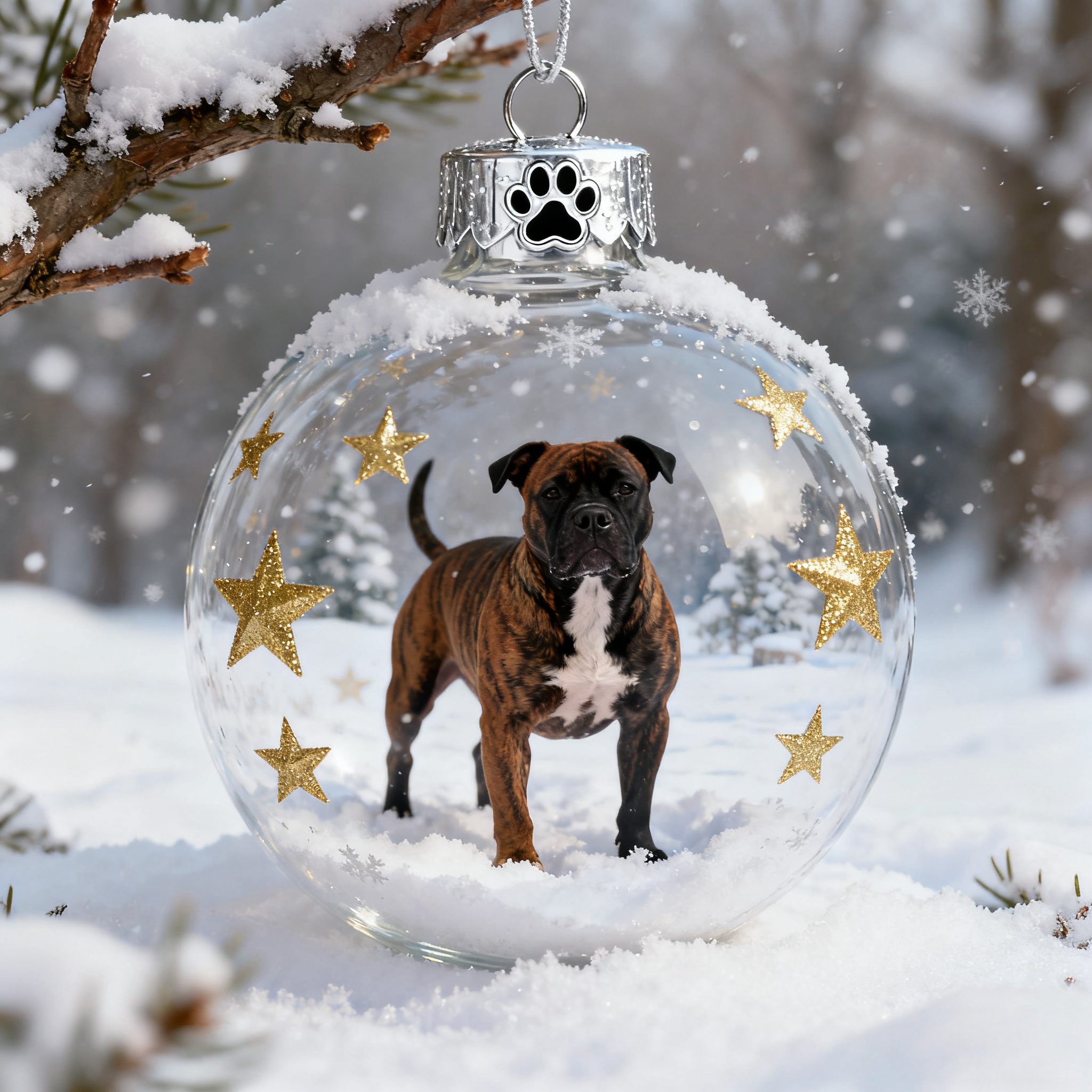 ✨Loyal Canine Guardian Crystal Glass Ornament Set Exclusive Christmas Gift✨