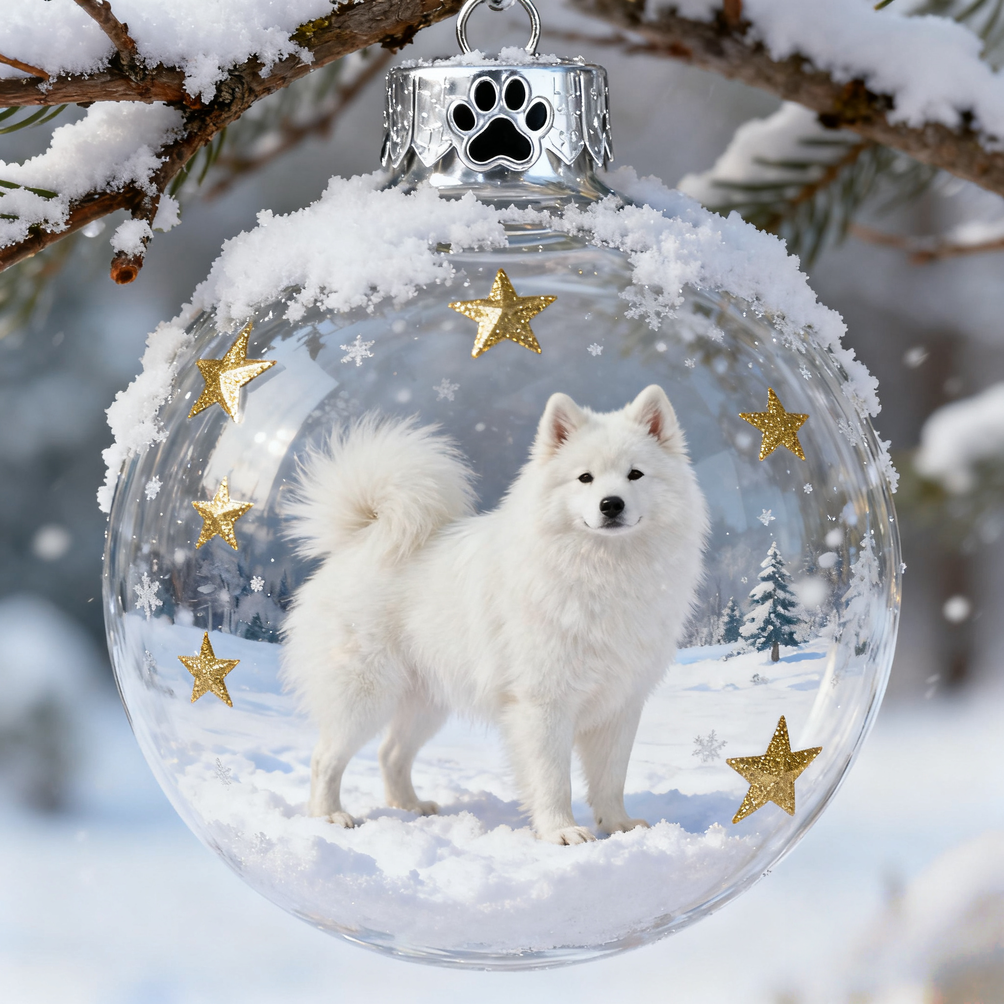 ✨Loyal Canine Guardian Crystal Glass Ornament Set Exclusive Christmas Gift✨