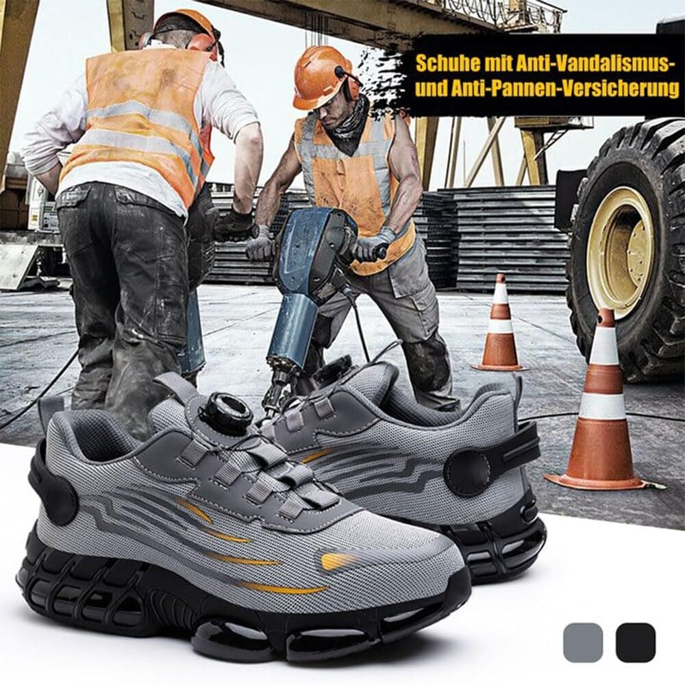 🔥Last day promotion!🔥Free shipping🧱Steel toe shoes, lightweight and safe air cushion shoes