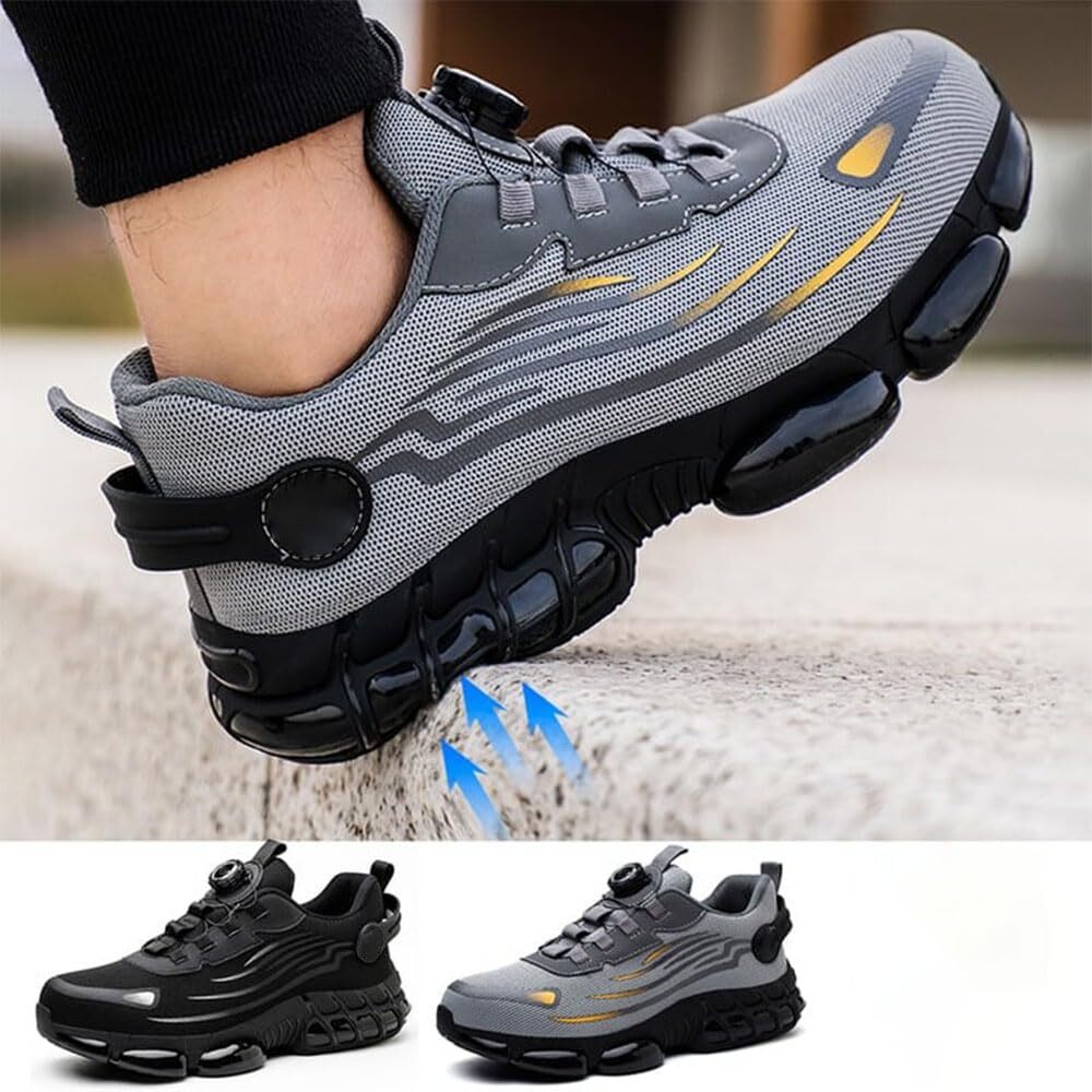 🔥Last day promotion!🔥Free shipping🧱Steel toe shoes, lightweight and safe air cushion shoes