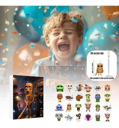 🔥Last Day 49% OFF - 🎁Tung Tung Tung Sahur Italian Brainrot Countdown 24Days Advent Calendar