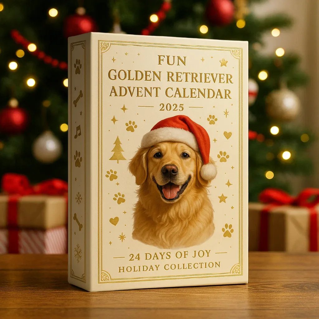 🔥LAST DAY 50% OFF--🎁Fun Golden Retriever Advent Calendar 2025