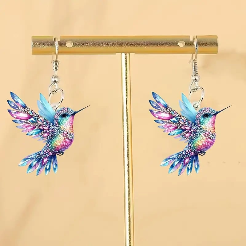 ✨💥Colorful Hummingbird Necklace-👩‍❤️‍👩ELEGANT HUMMINGBIRD NECKLACE🐦(not 3D)