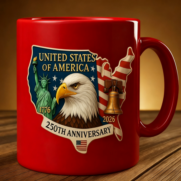 Limited Edition 2026🦅 United States 250th Anniversary – Proudly Celebrating Freedom Mug