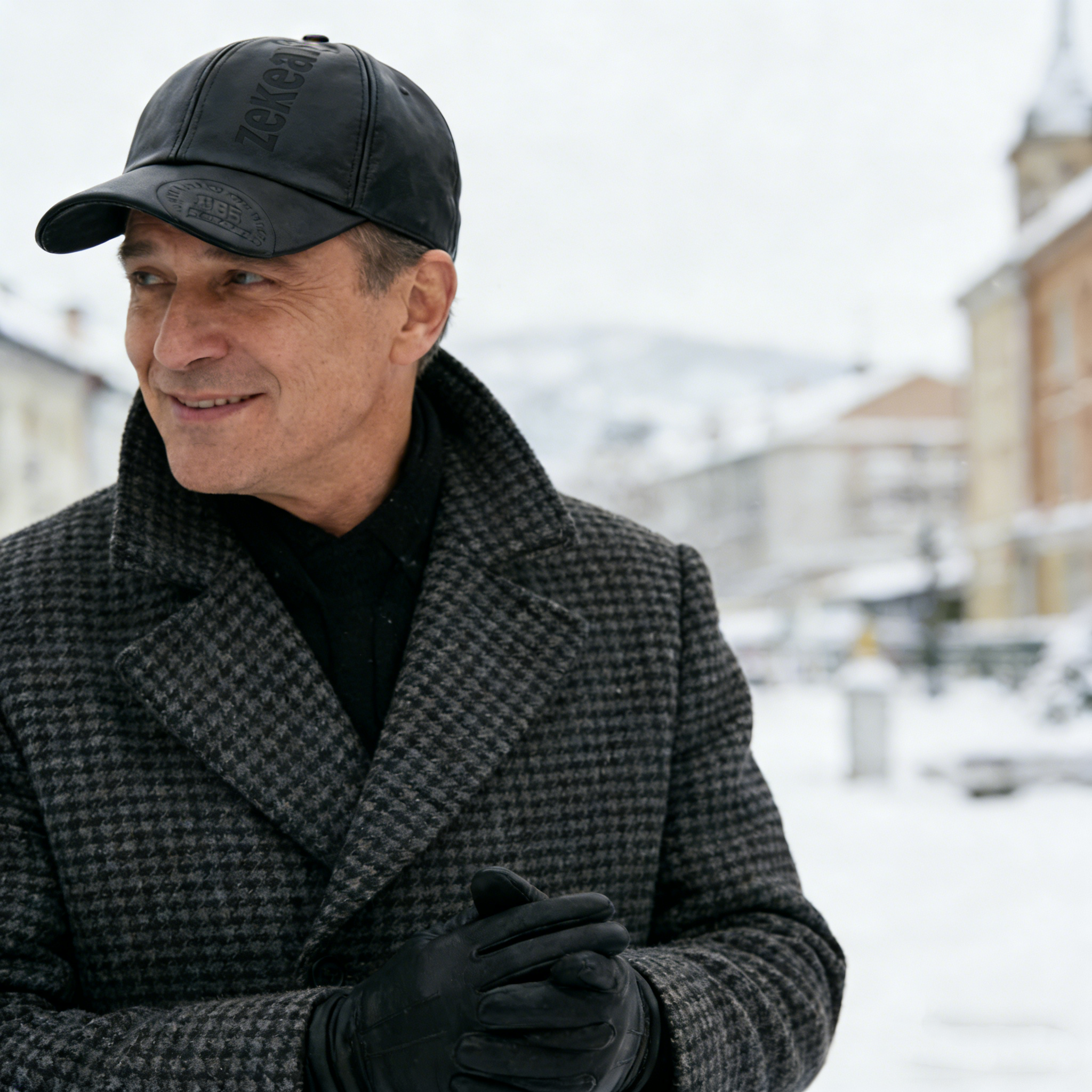 🔥Men's/Women's Outdoor Adjustable Warm PU Fashion Genuine Leather Hat