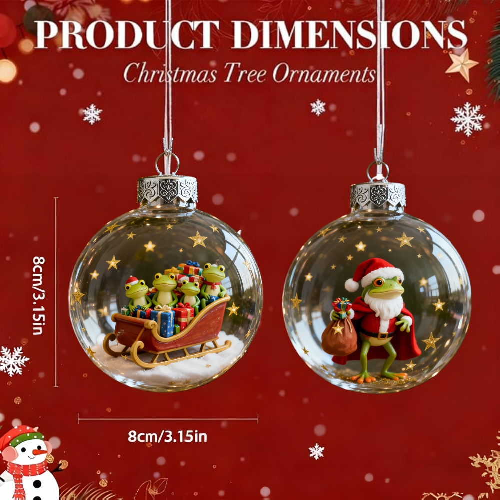 Froggy Holiday Magic Christmas Ornament