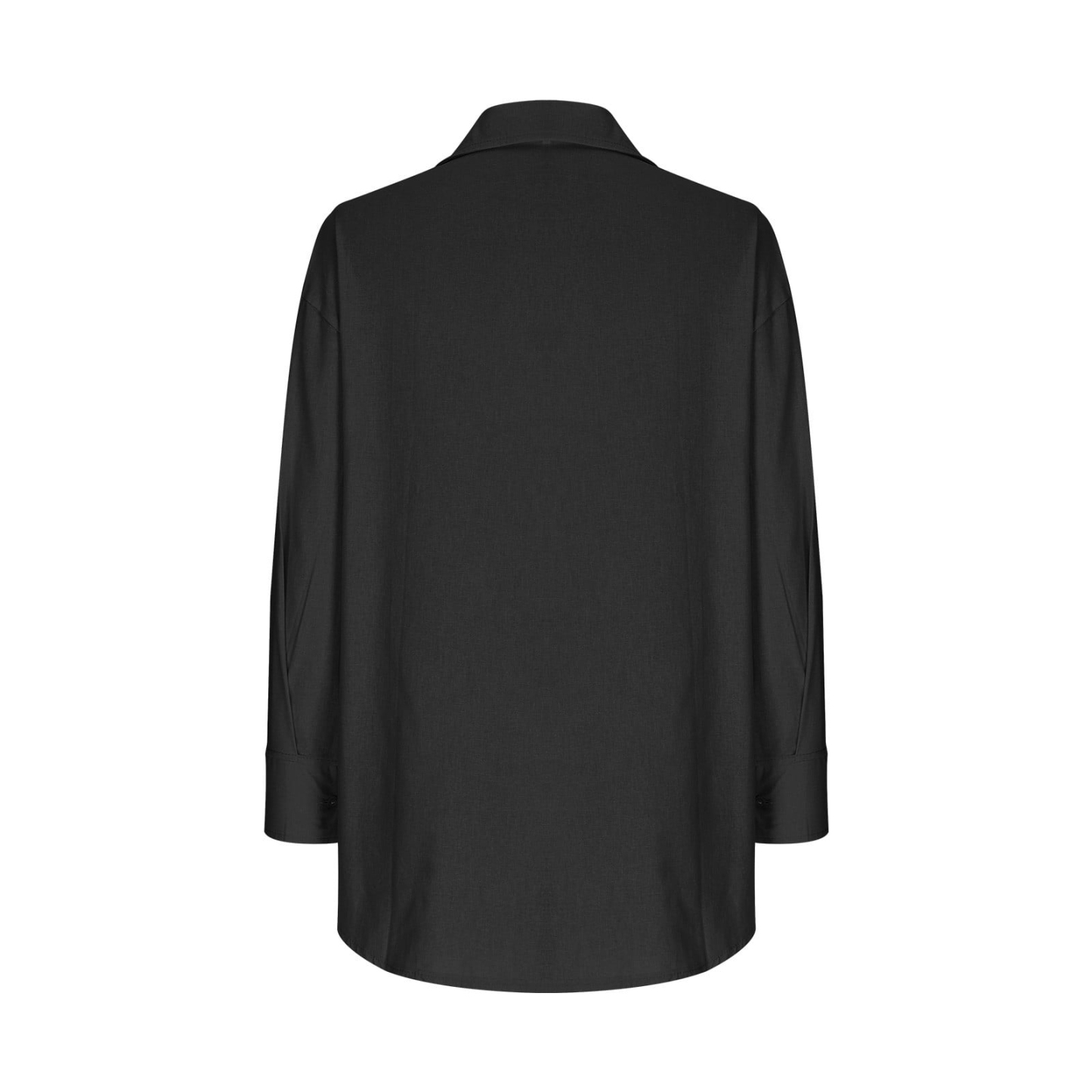 Summer solid color women's loose-fitting nine-point sleeve cotton and linen shirt