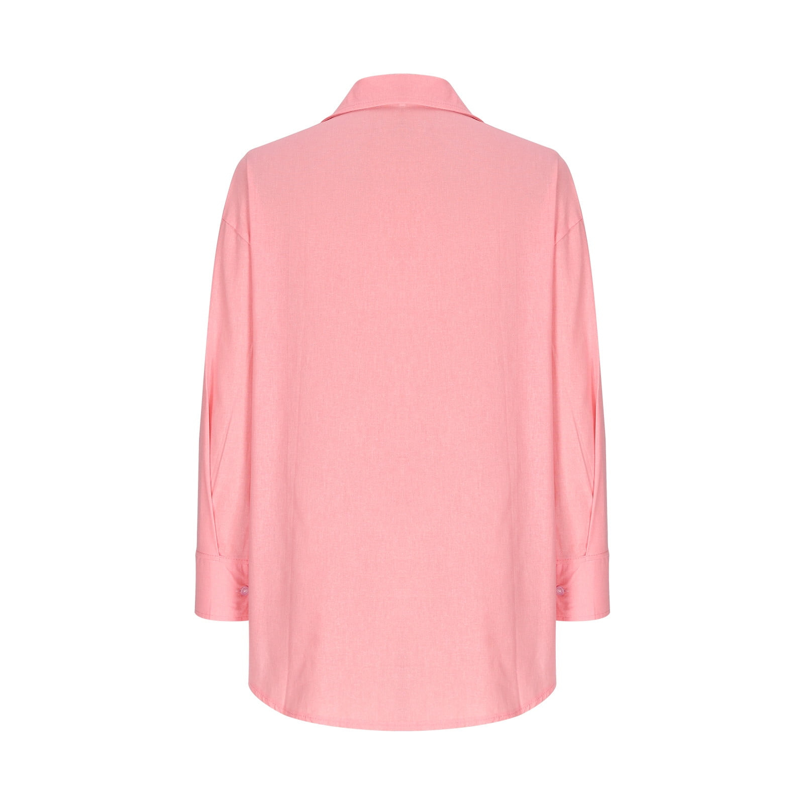 Summer solid color women's loose-fitting nine-point sleeve cotton and linen shirt