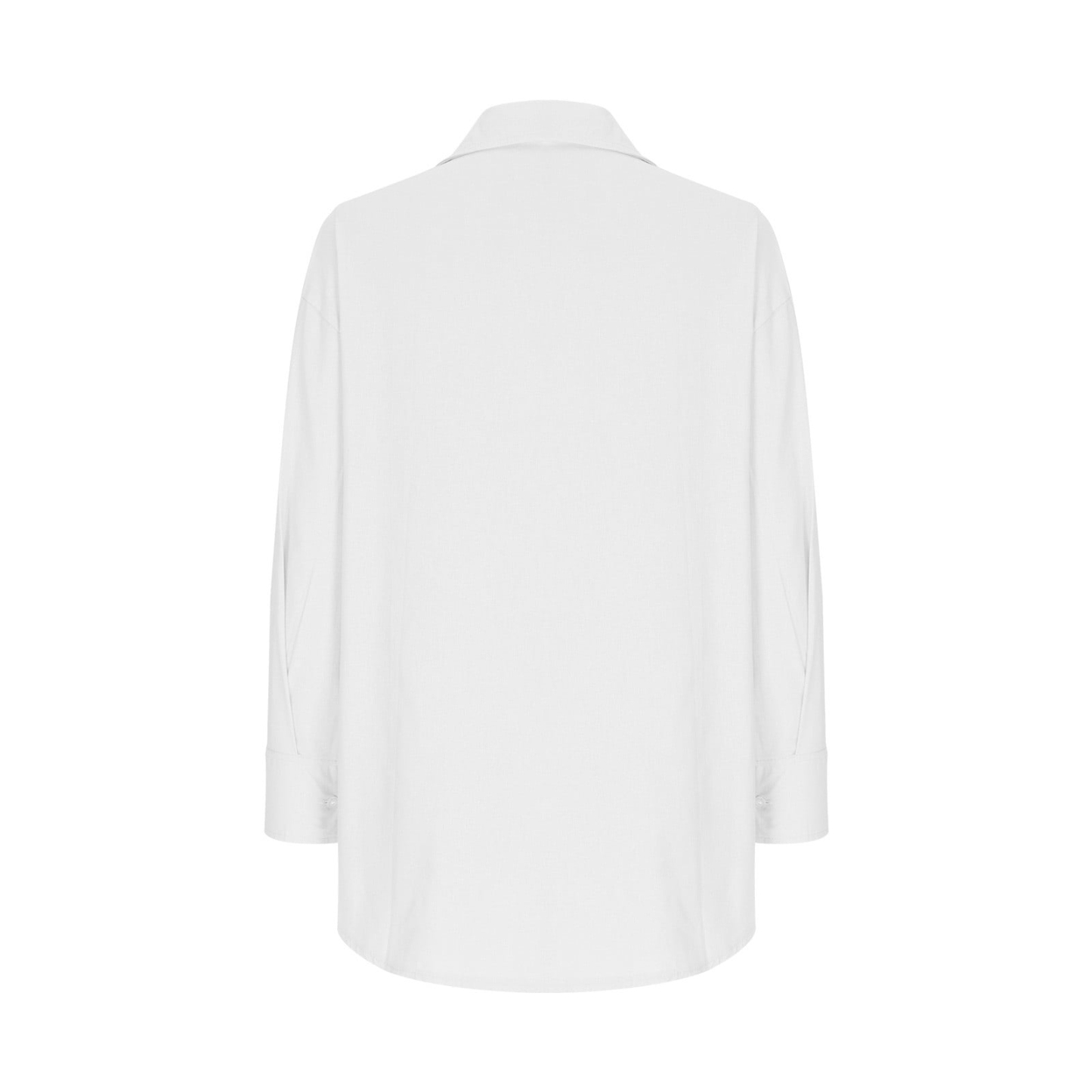 Summer solid color women's loose-fitting nine-point sleeve cotton and linen shirt