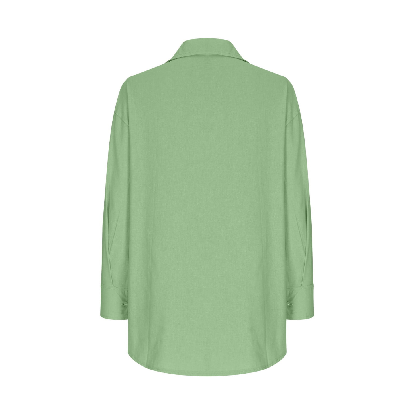 Summer solid color women's loose-fitting nine-point sleeve cotton and linen shirt