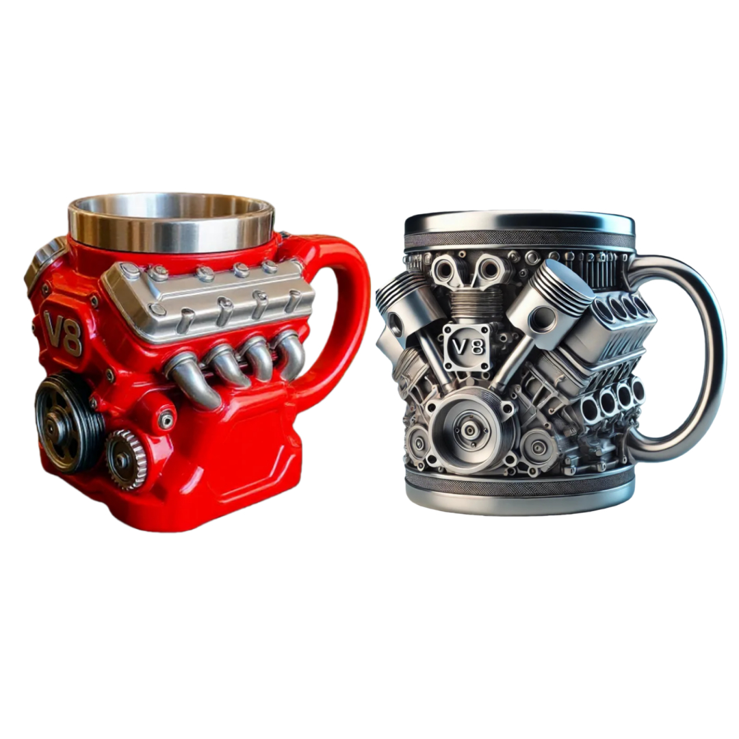 No Car Lover Can Resist Such a Thoughtful Gift – This 3D Engine Mug Fires Up Every Morning with Meaning and Style!