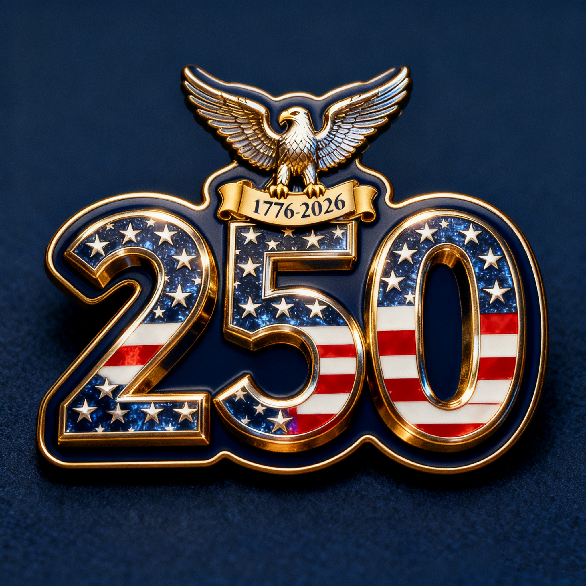 🇺🇸 250th Anniversary Commemorative Brooch