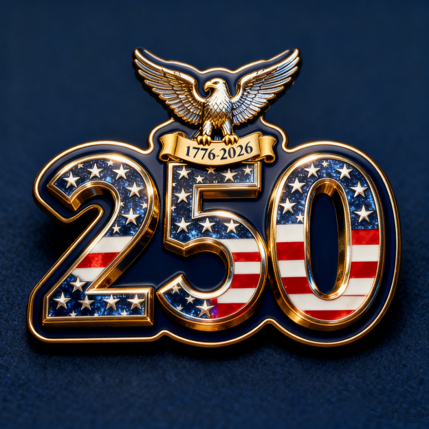 🇺🇸 250th Anniversary Commemorative Brooch