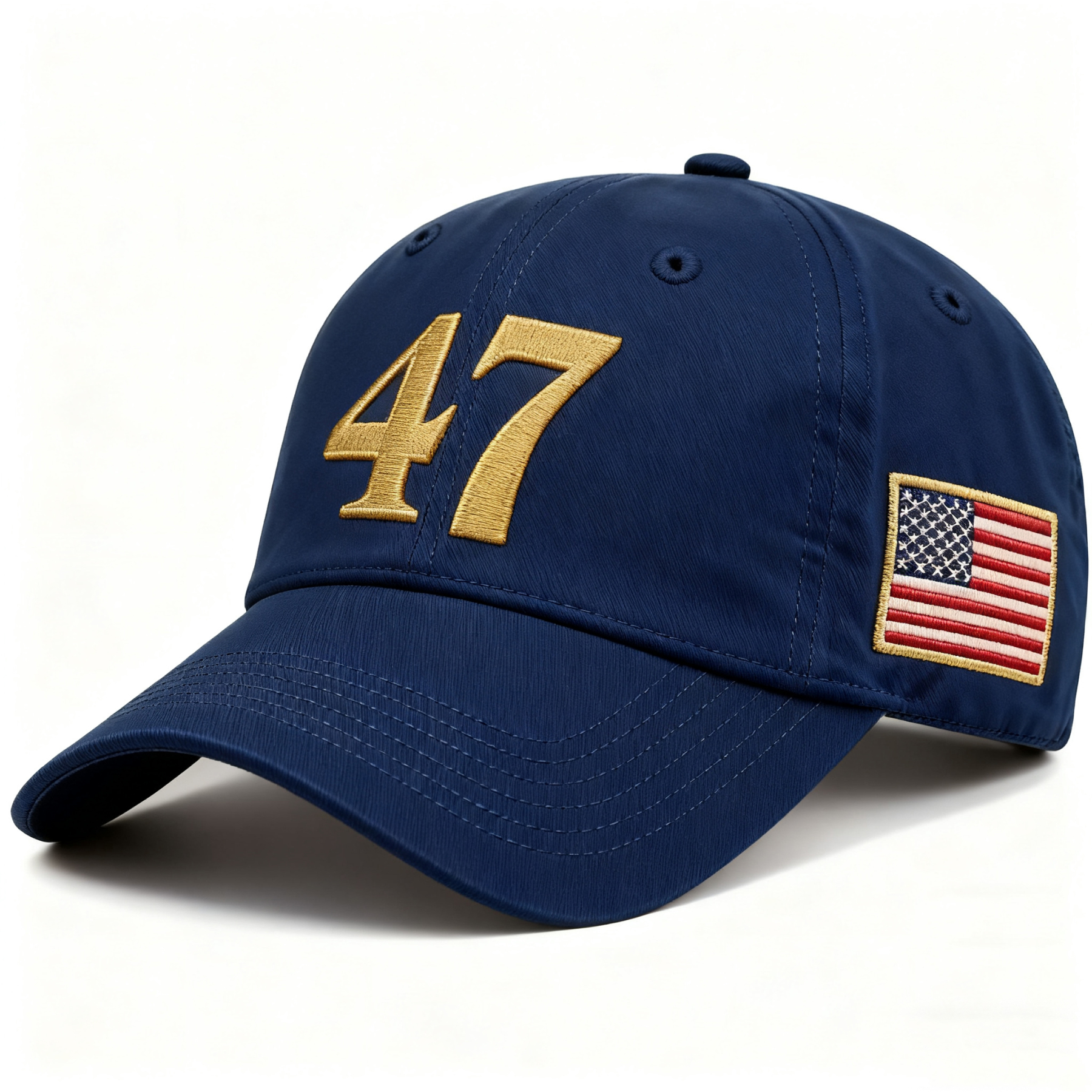 🇺🇸 47 Embroidered Baseball Cap – With American Flag Patch