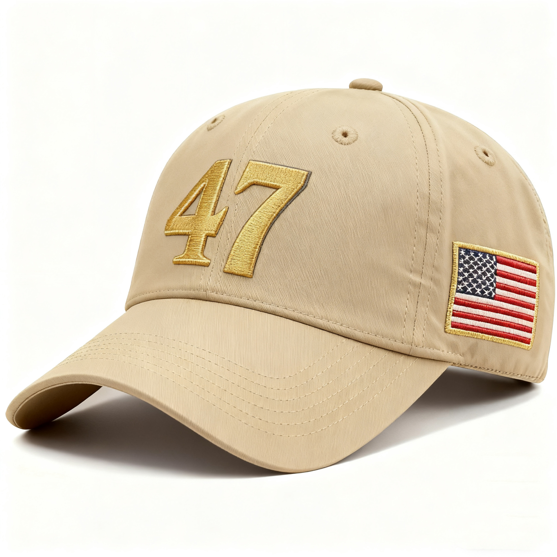 🇺🇸 47 Embroidered Baseball Cap – With American Flag Patch