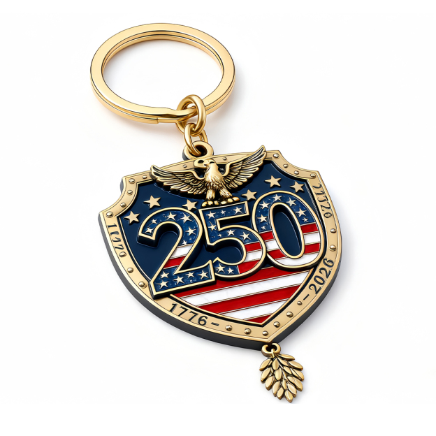 🇺🇸 America 250th Anniversary Keychain (1776–2026)