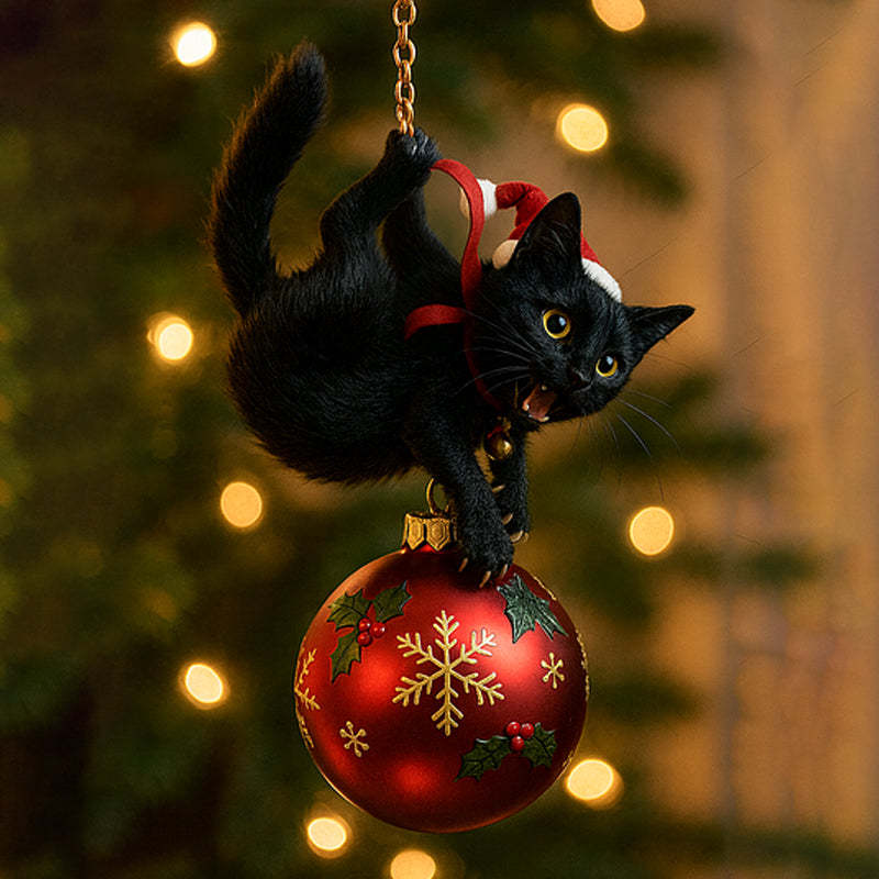😊Cute Cat Christmas Tree Ornament - Festive Feline Fun for Your Tree
