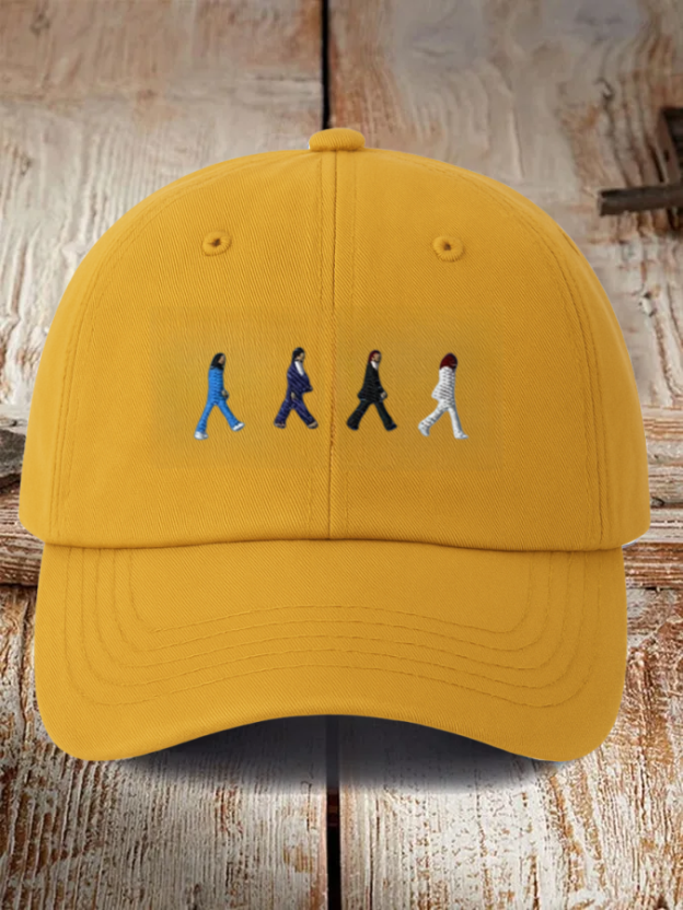 Retro The Band Print Casual Baseball Cap