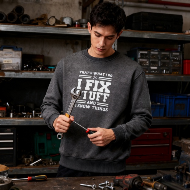 🔥“I Fix Stuff & Know Things” Tee – The Perfect T-Shirt for Problem Solvers 🔧