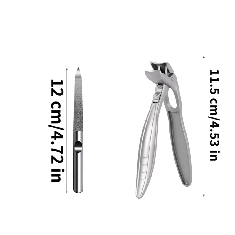 ✂️ Black Curved Nail Clipper – Ergonomic & Easy for Seniors 🖤