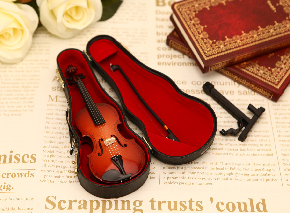 ✨Playable Tiny Violin Figurine