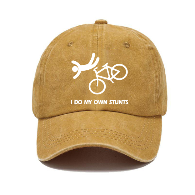I Do My Own Stunts Hat | Vintage Washed Baseball Cap