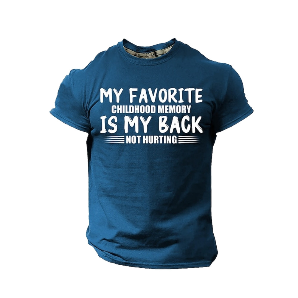 Men's No Bike Riding Today Funny T Shirt Short Sleeve T shirt 3D Print