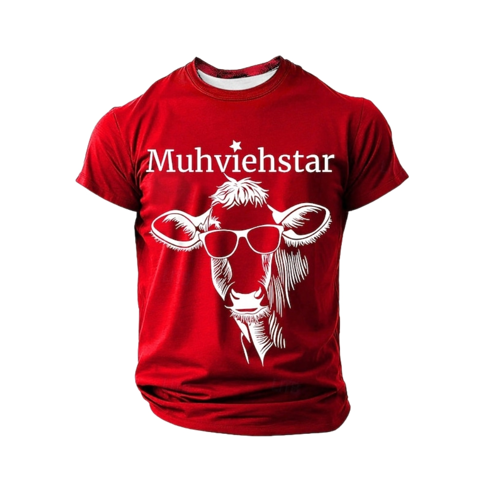 Men's Funny T Shirt Short Sleeve T shirt 3D Print Crew Neck Shirt Exaggerated Designer Horror Party Street Holiday Black White Blue Summer Spring All Seasons Clothing Apparel