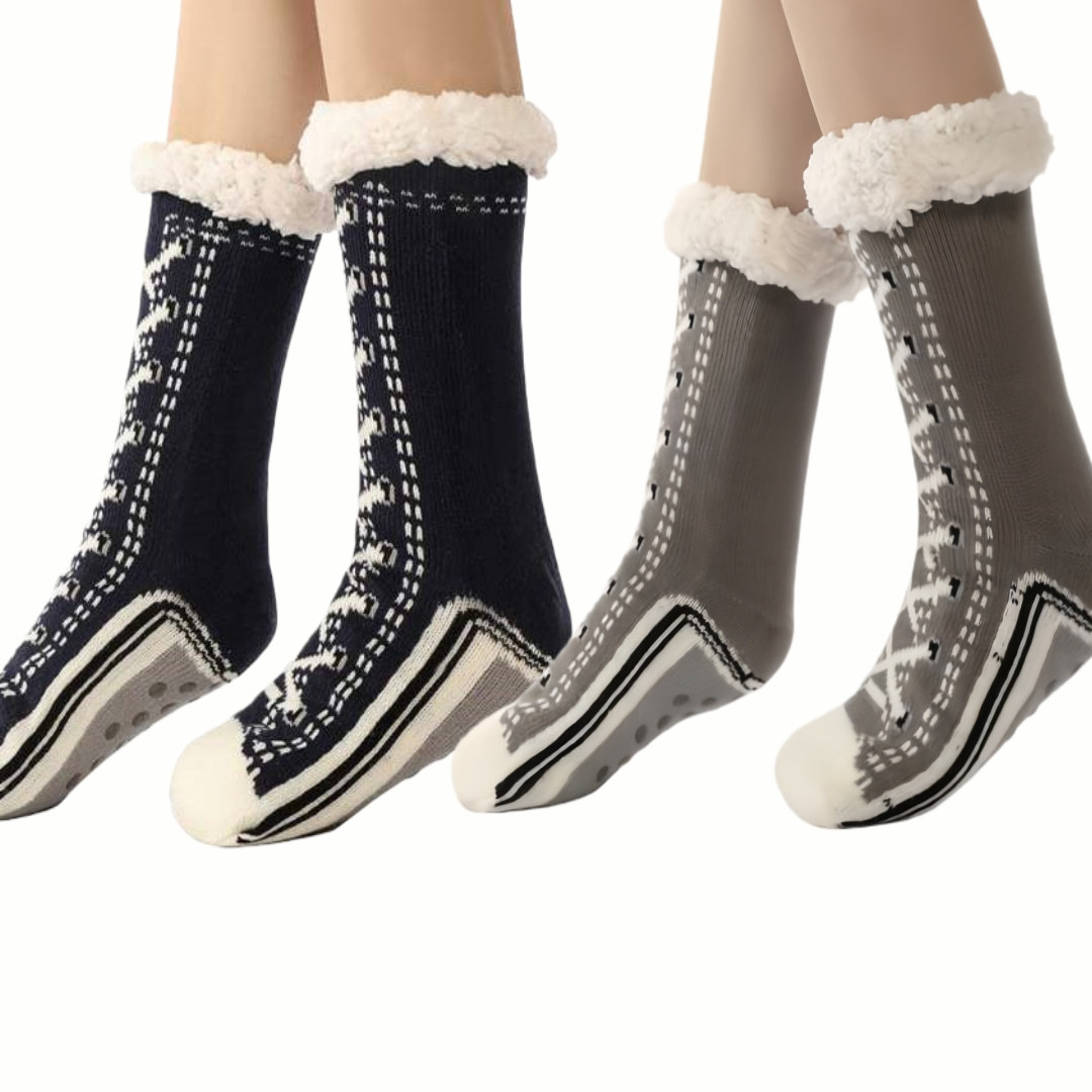 Limited-Time🔥Get 2 Pairs Ultra-Thick Cashmere-Soft Slipper HomeSocks for $25.99