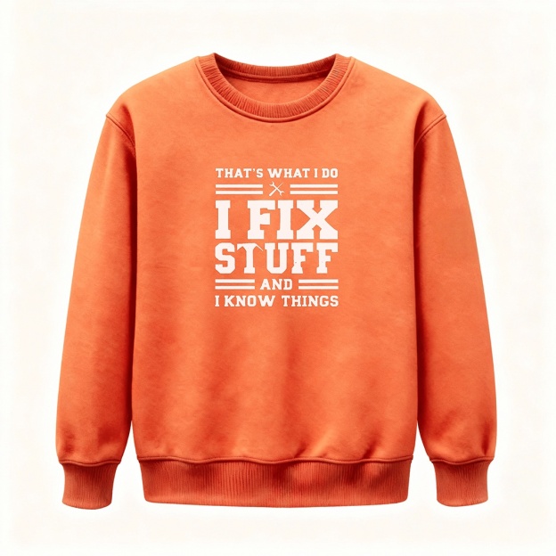 🔥“I Fix Stuff & Know Things” Tee – The Perfect T-Shirt for Problem Solvers 🔧