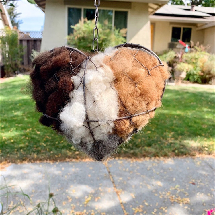 🔥LAST DAY 49% OFF - 🕊️🏡Handmade Natural Alpaca Fiber Bird Nesting Heart❤️A Cozy Gift for Birds