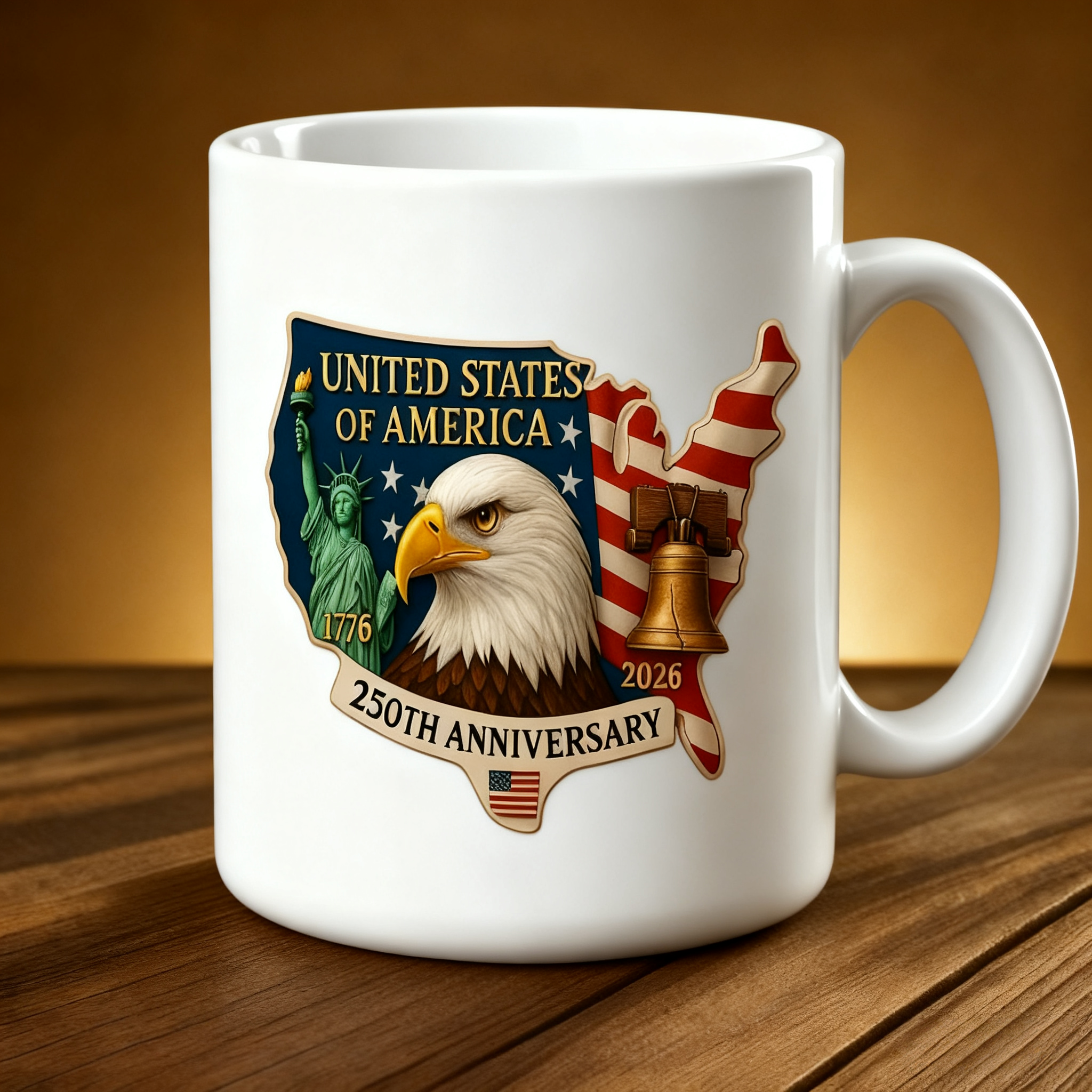 Limited Edition 2026🦅 United States 250th Anniversary – Proudly Celebrating Freedom Mug