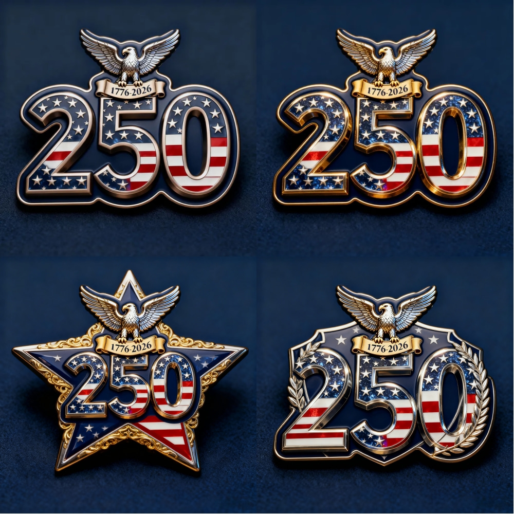 🇺🇸 250th Anniversary Commemorative Brooch