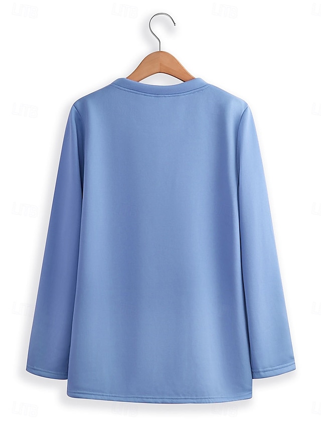 Women's Elegant Warm Fashion Two Piece Sets Tracksuit Pants Sets Long Sleeve Bishop Sleeve Crew Neck Round Neck Graphic Letter Portrait Print Outdoor Vacation Daily Black Pink Dark Pink Spring