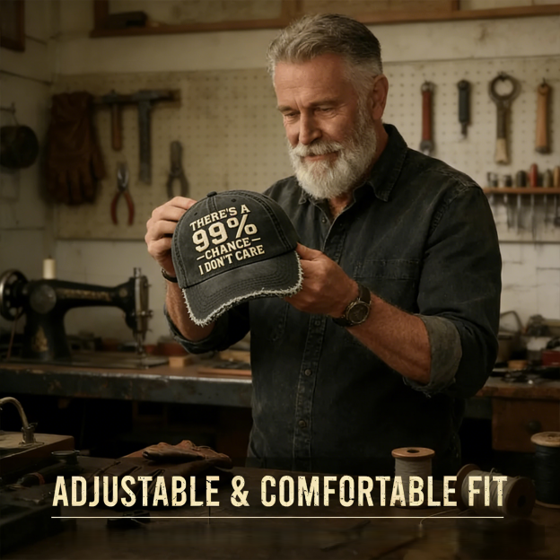 There's A 99% Chance I Don't Care Embroidery Cap