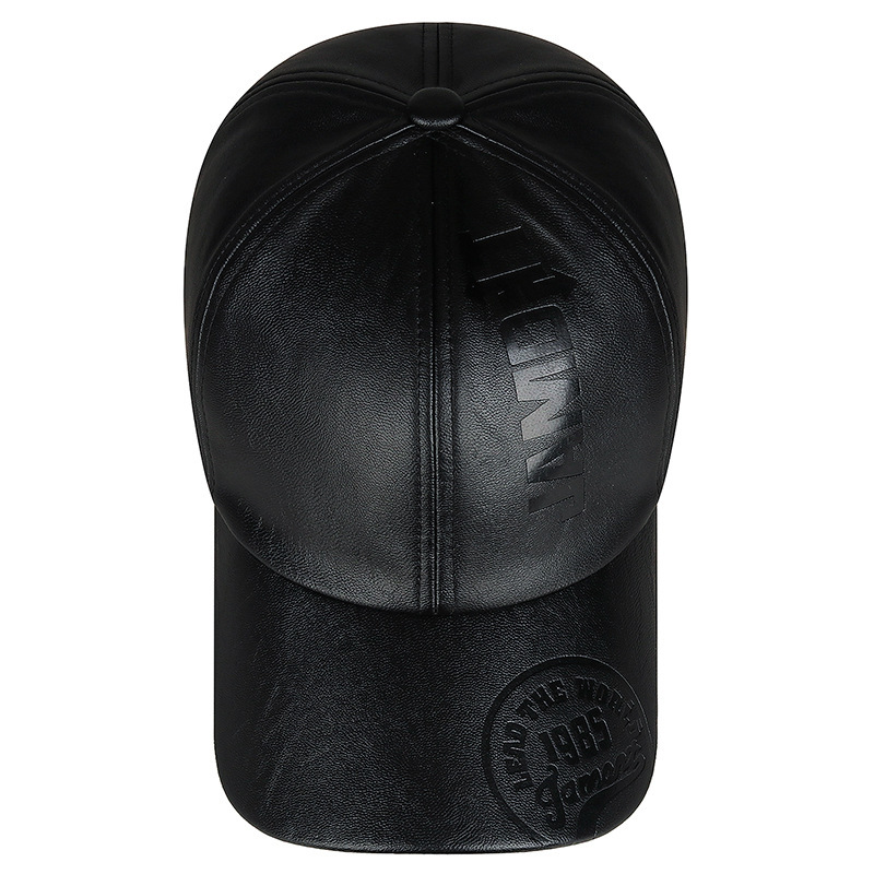 🔥Men's/Women's Outdoor Adjustable Warm PU Fashion Genuine Leather Hat