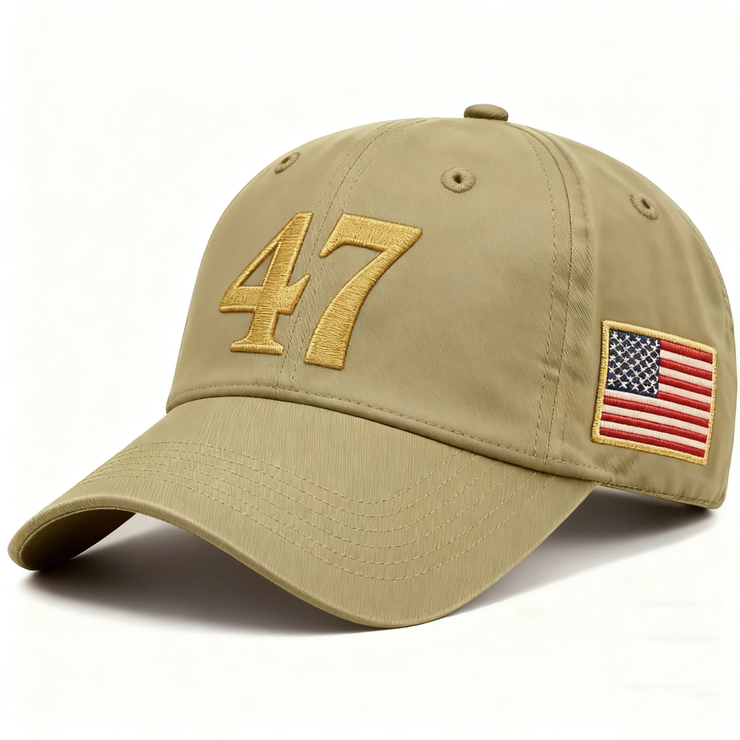 🇺🇸 47 Embroidered Baseball Cap – With American Flag Patch