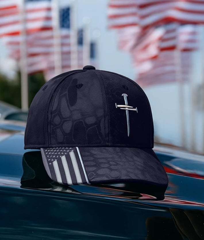 🔥✝️Adjustable Jesus 3 Nail Cross Hat🎁