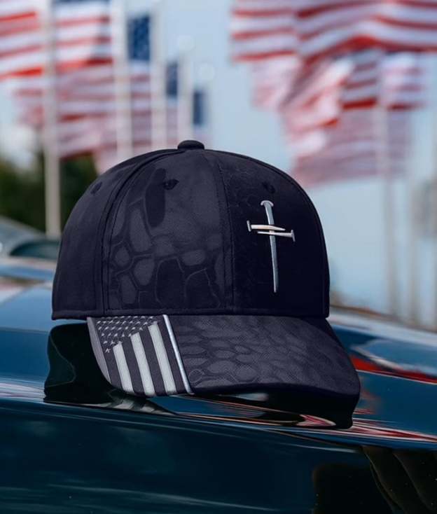 🔥✝️Adjustable Jesus 3 Nail Cross Hat🎁